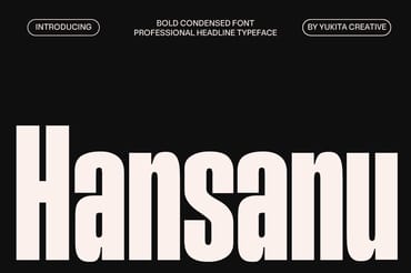 Hansanu - Condensed Font