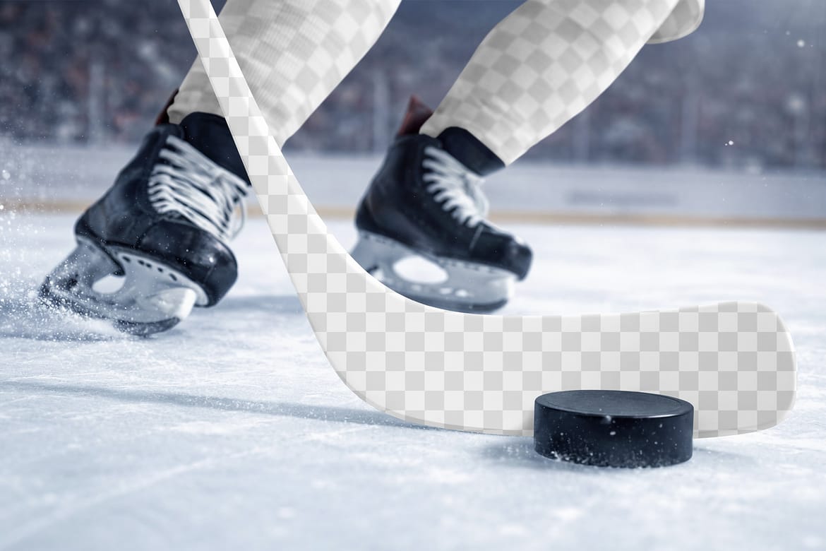 Hockey Stick Mockup