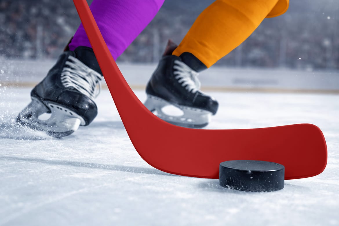Hockey Stick Mockup
