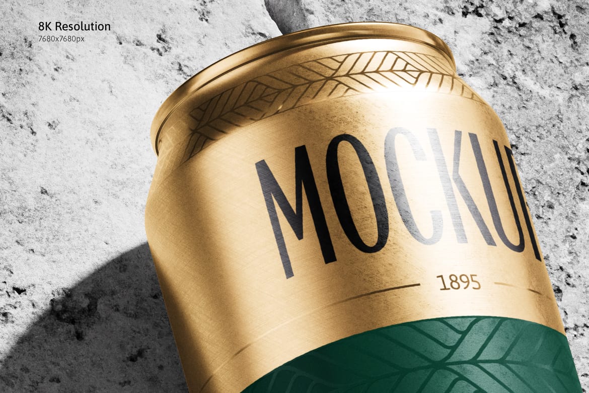 500ml Can Mockup | Brick Scene
