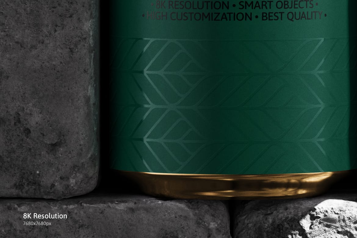 500ml Can Mockup | Brick Scene