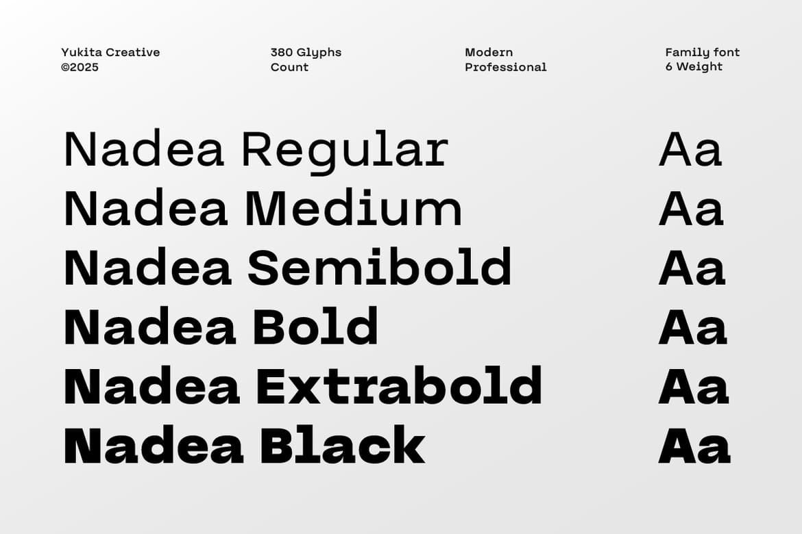 Nadea Sans Serif Font