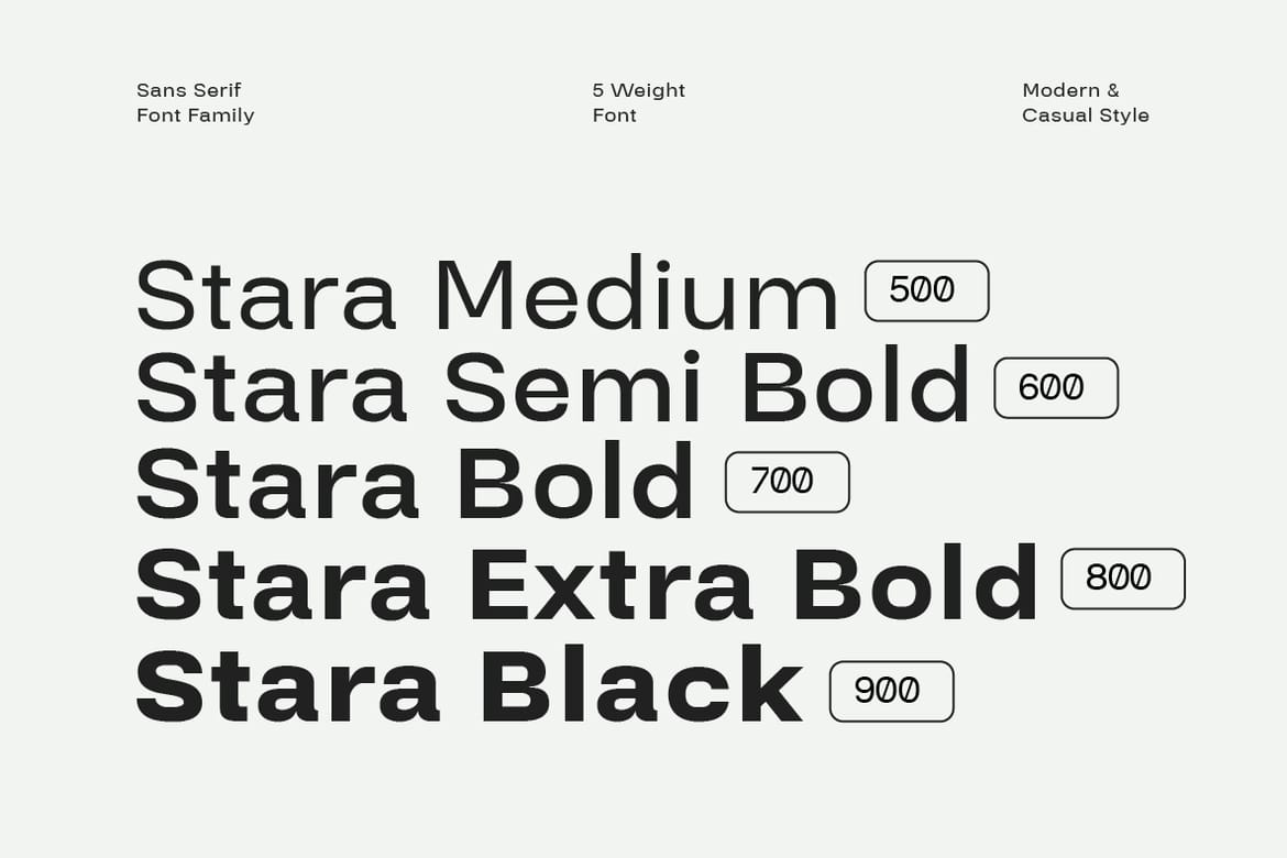 Stara Sans Serif Font