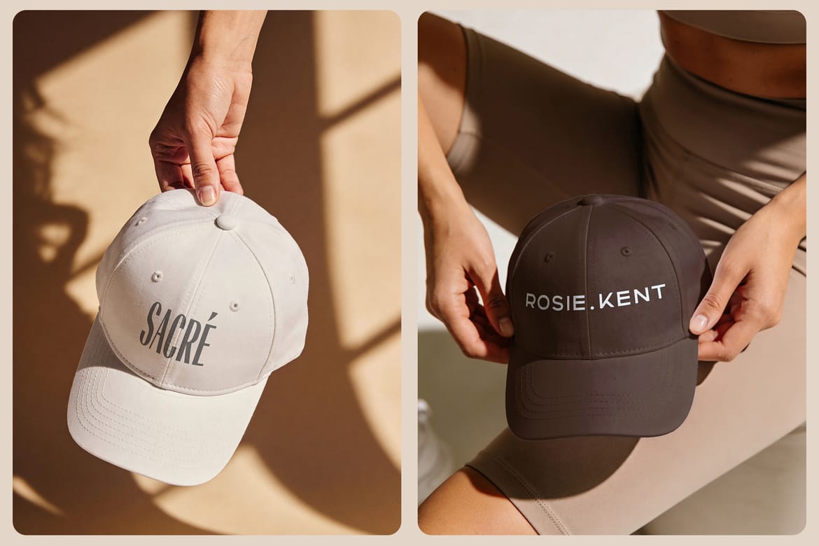 Aesthetic cap mockups