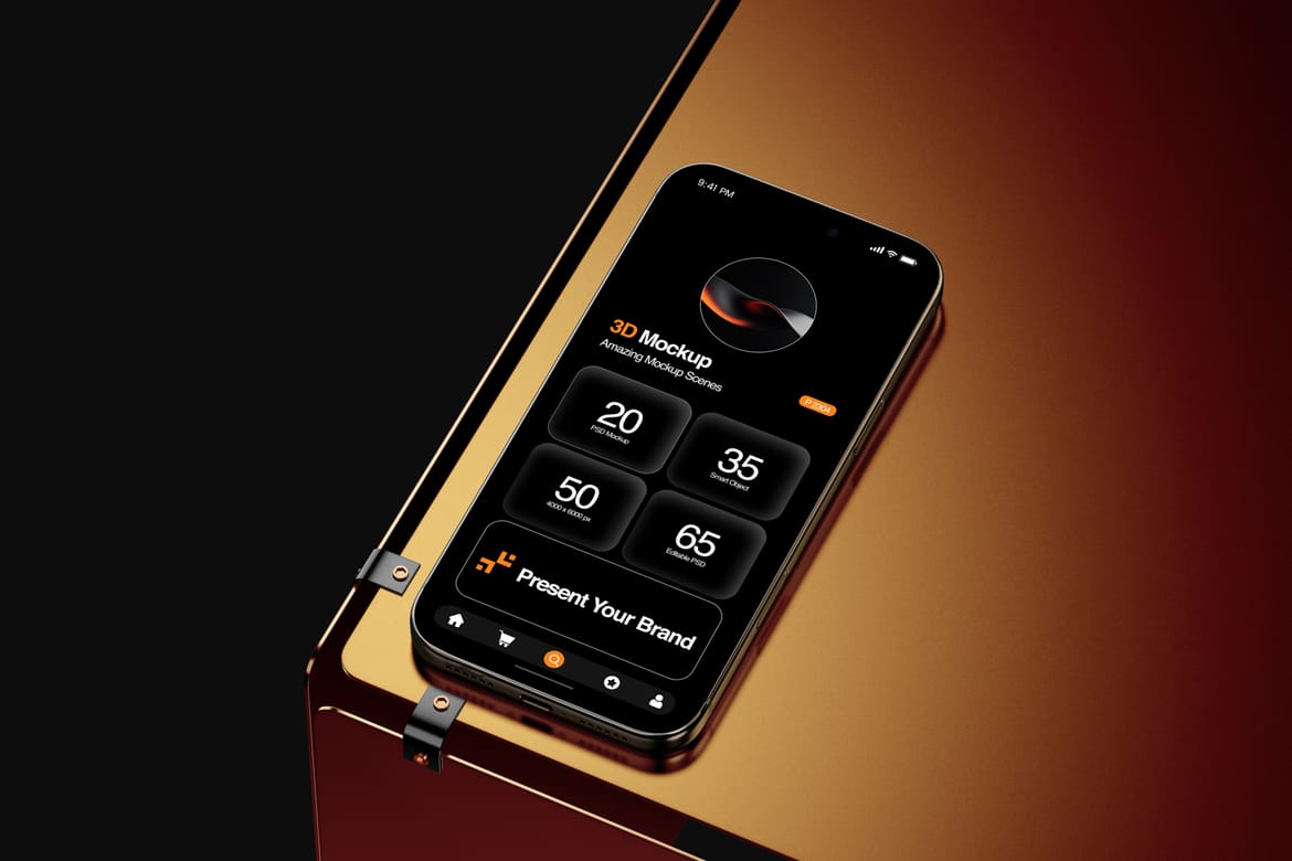 Industrial iPhone 17 Pro Mockup