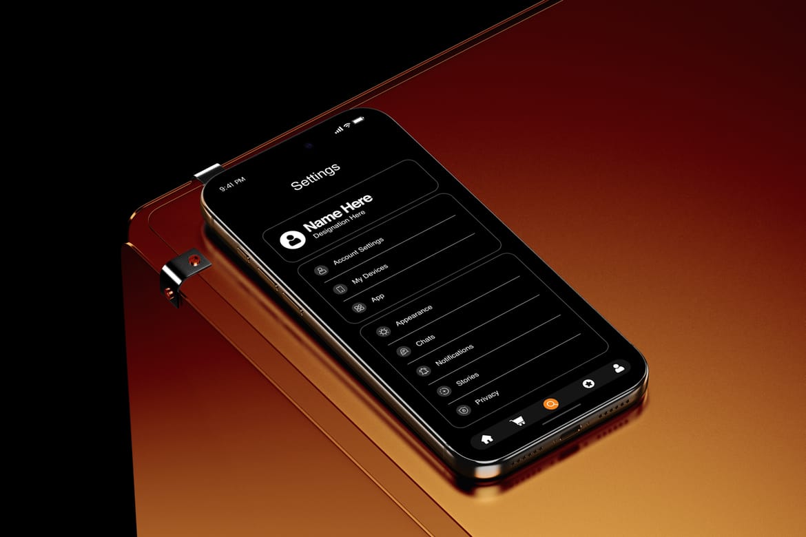 Industrial iPhone 17 Pro Mockup
