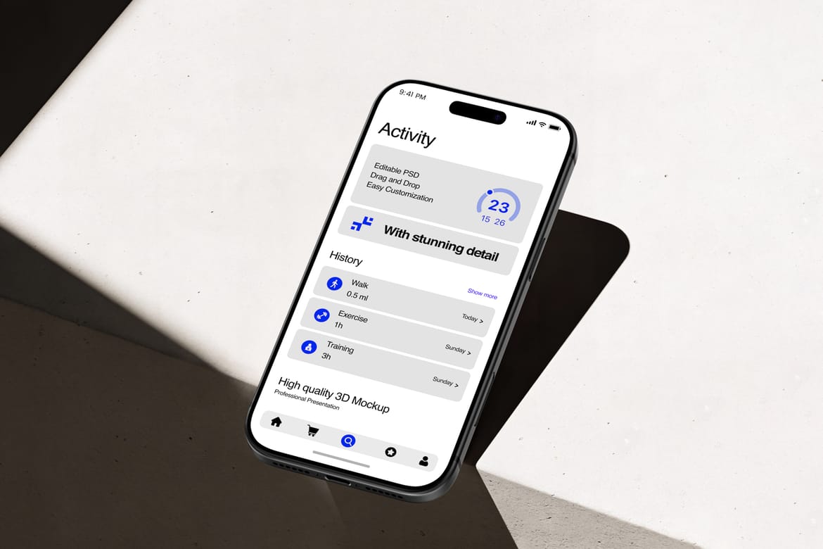 Minimal iPhone 17 Pro Branding Mockup