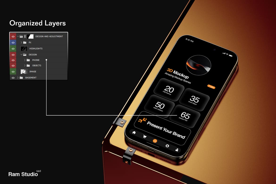 Industrial iPhone 17 Pro Mockup