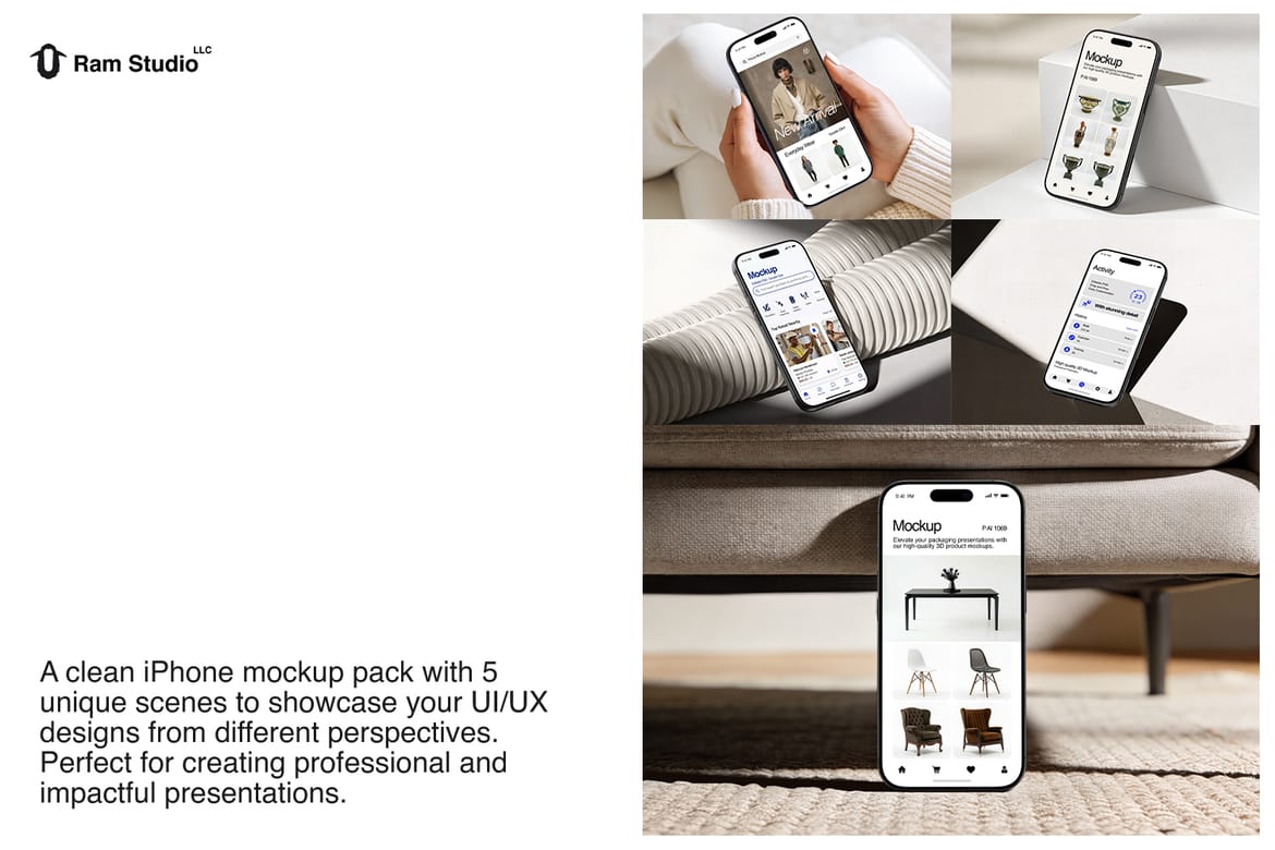 Minimal iPhone 17 Pro Branding Mockup