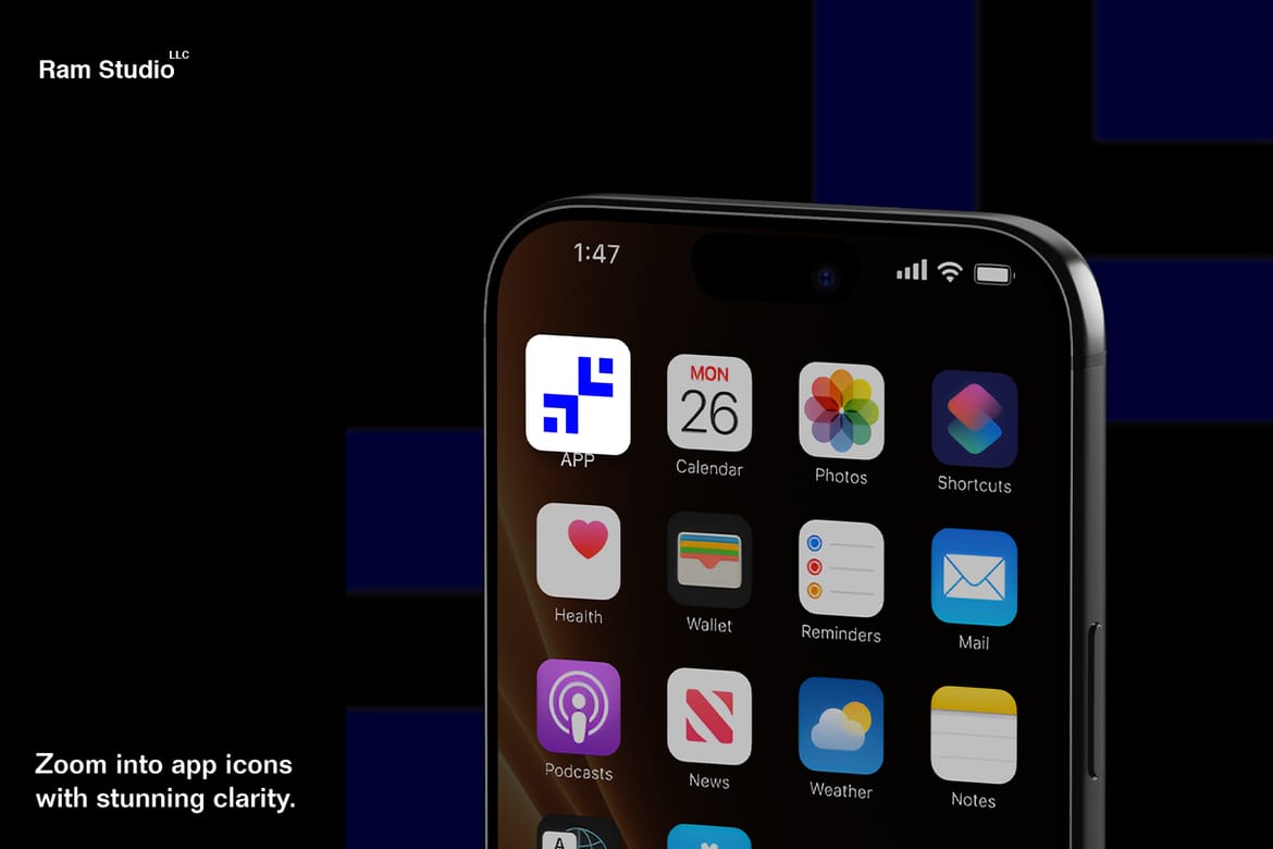 Industrial iPhone 17 Pro Mockup