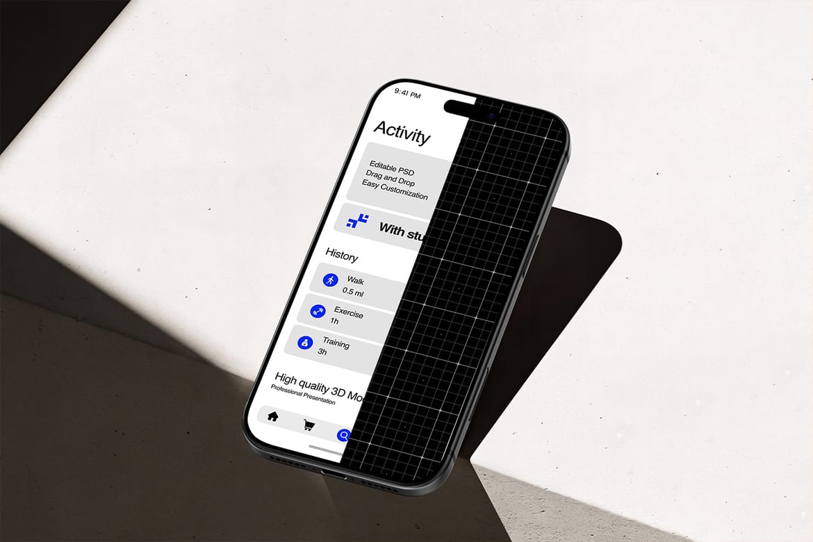 Minimal iPhone 17 Pro Branding Mockup