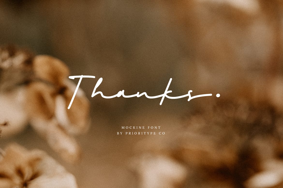 Mockine – Monoline Script Font