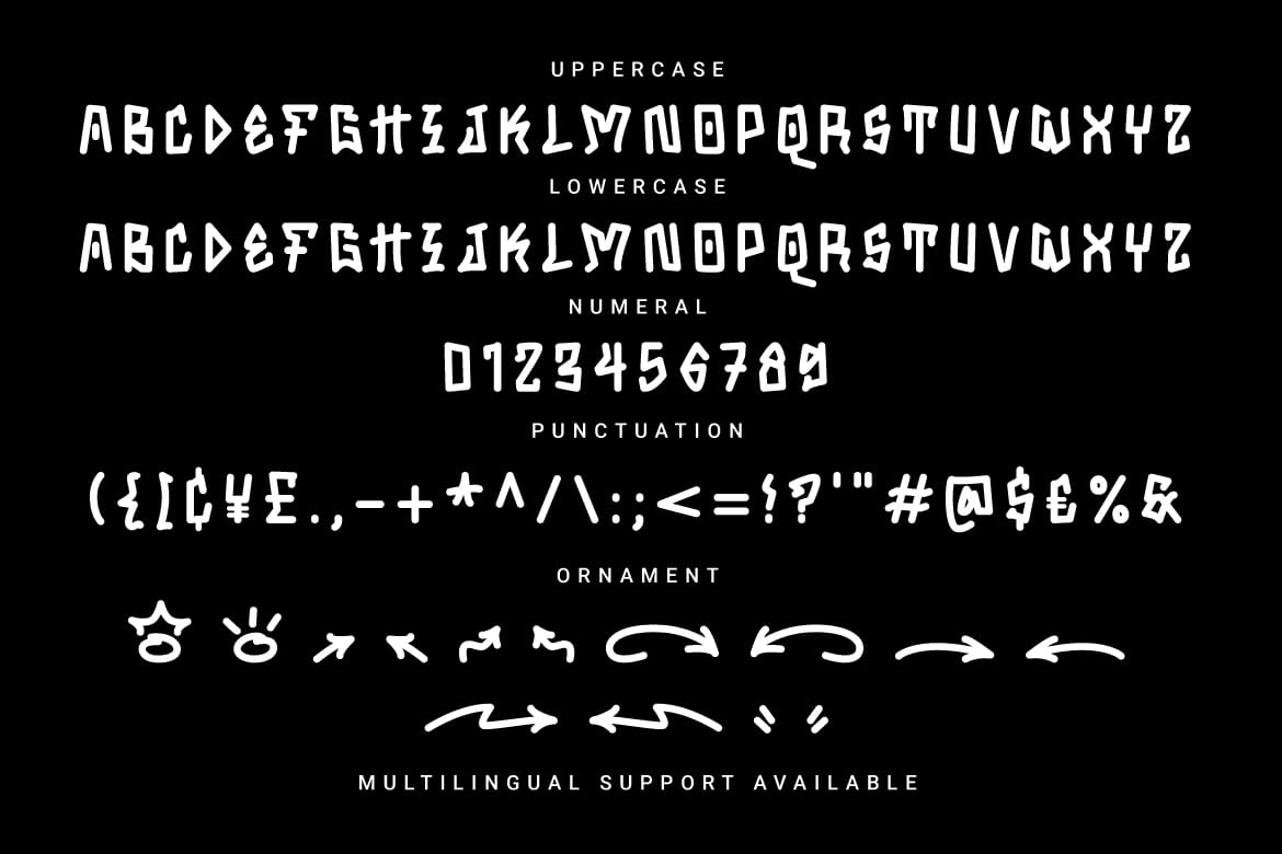 Punk Rotten - Monoline Graffiti Font