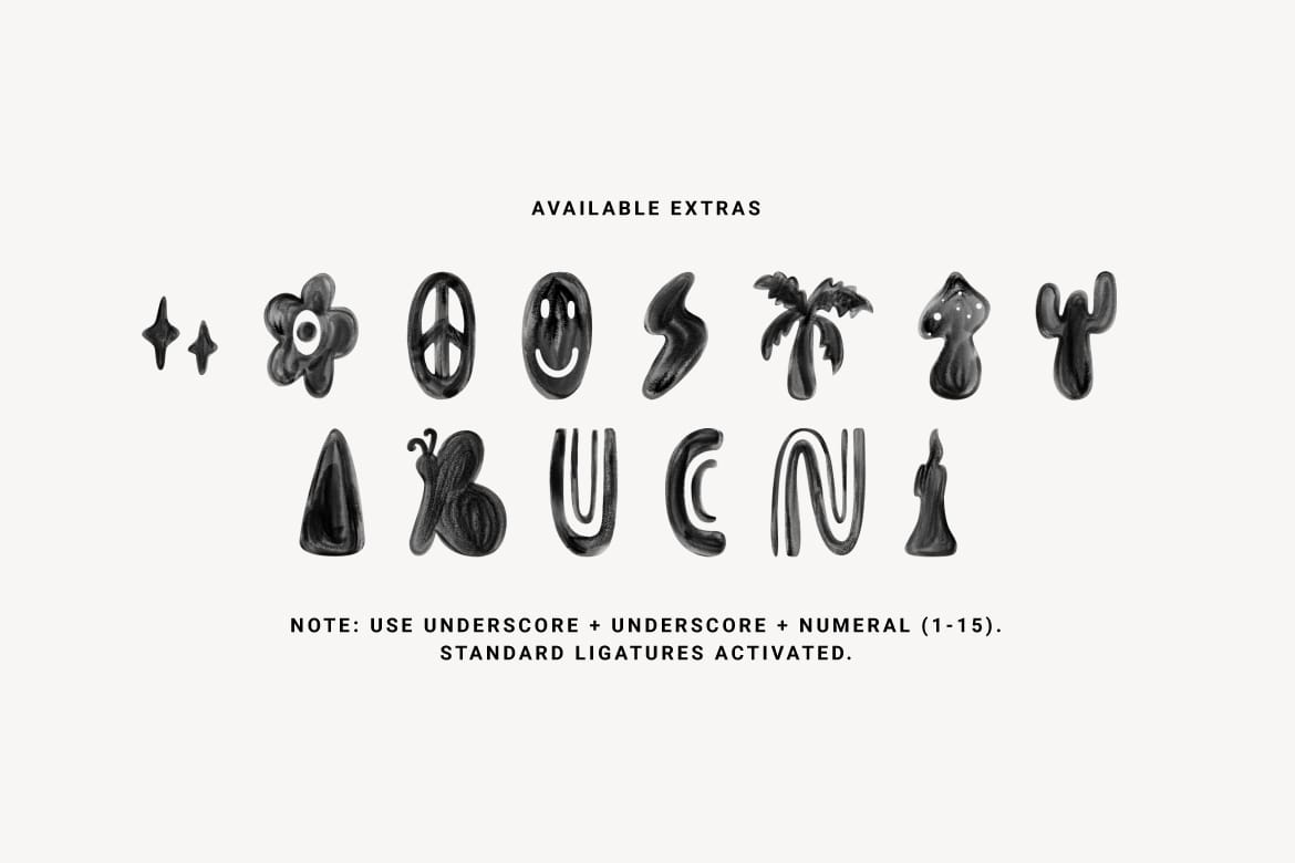 Funky Yard - SVG Groovy Font + Extra