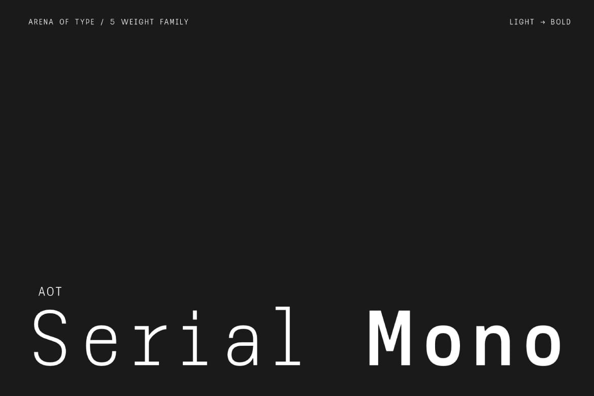 AOT Serial Mono Font