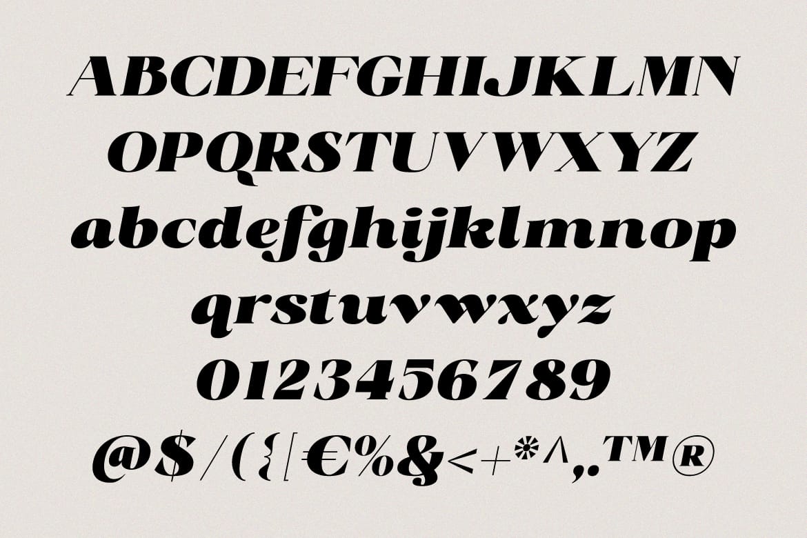 Radiant Charisma - Serif Family