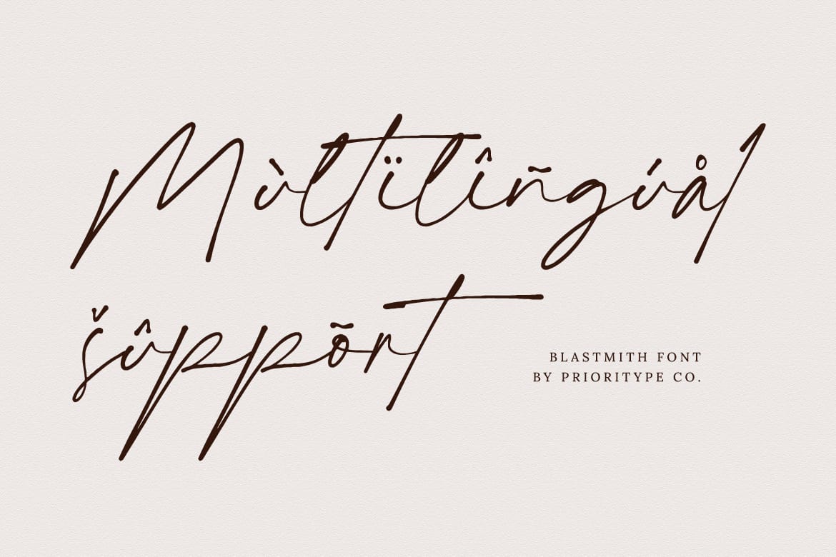 Blastmith - Stylish Signature Font
