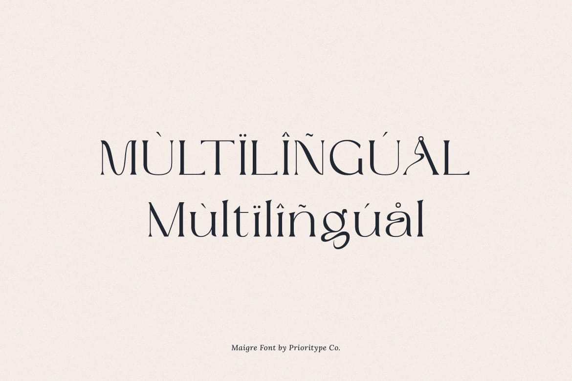 Maigre - Modern Serif