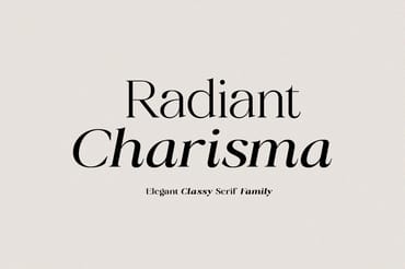 Radiant Charisma - Serif Family