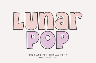 Lunar Pop - Display Font