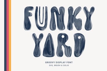 Funky Yard - SVG Groovy Font + Extra
