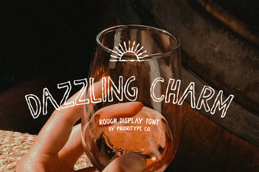 Dazzling Charm - Rough Display Font