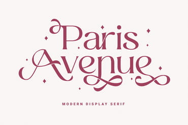 Paris Avenue - Modern Display Serif