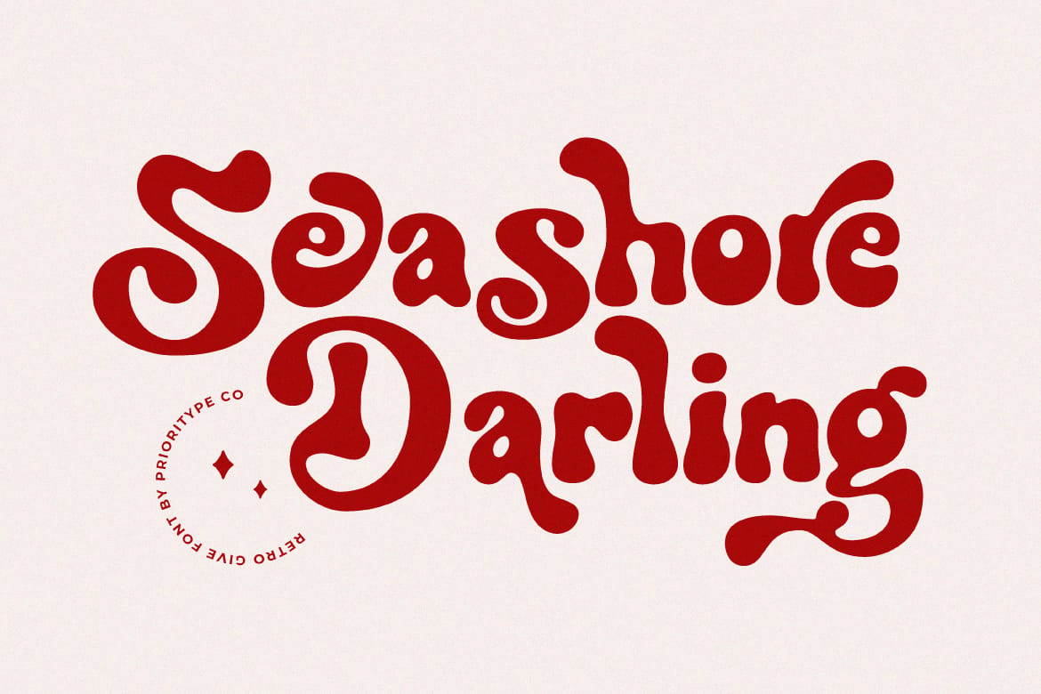Retro Give - Groovy Display Font