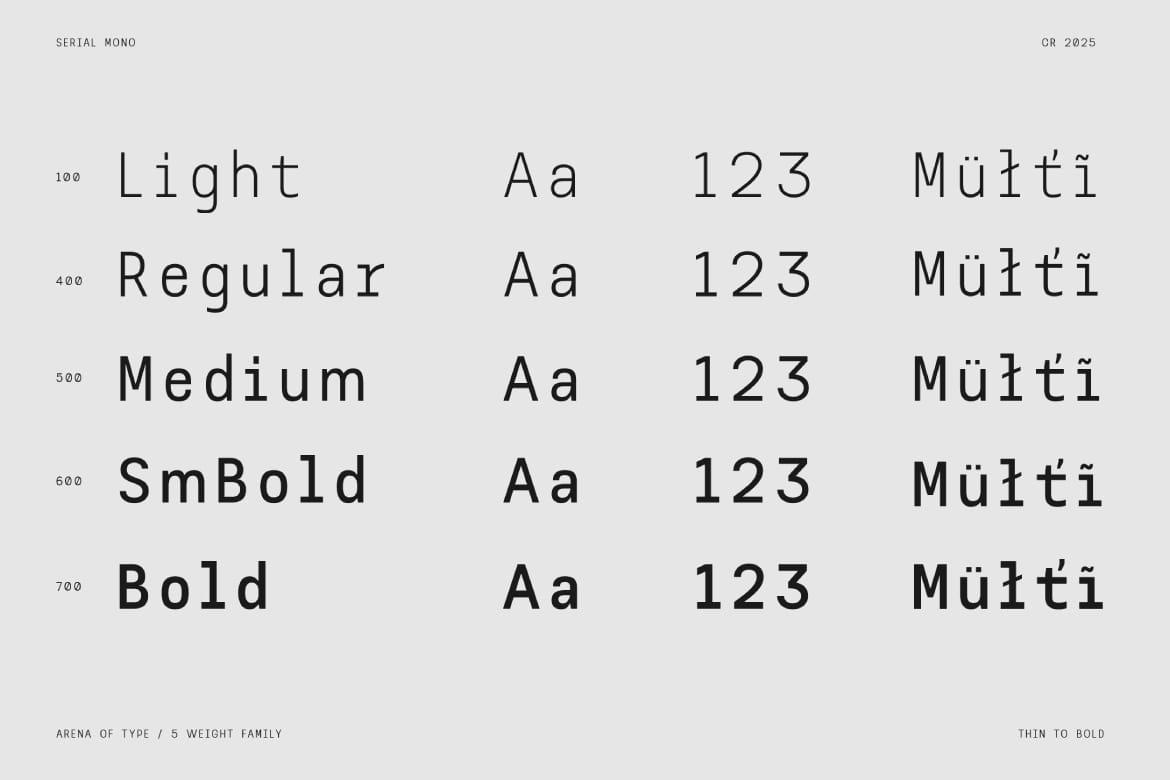 AOT Serial Mono Font