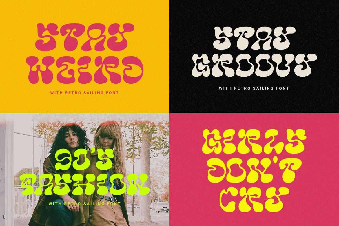 Retro Sailing – Weird Display Font