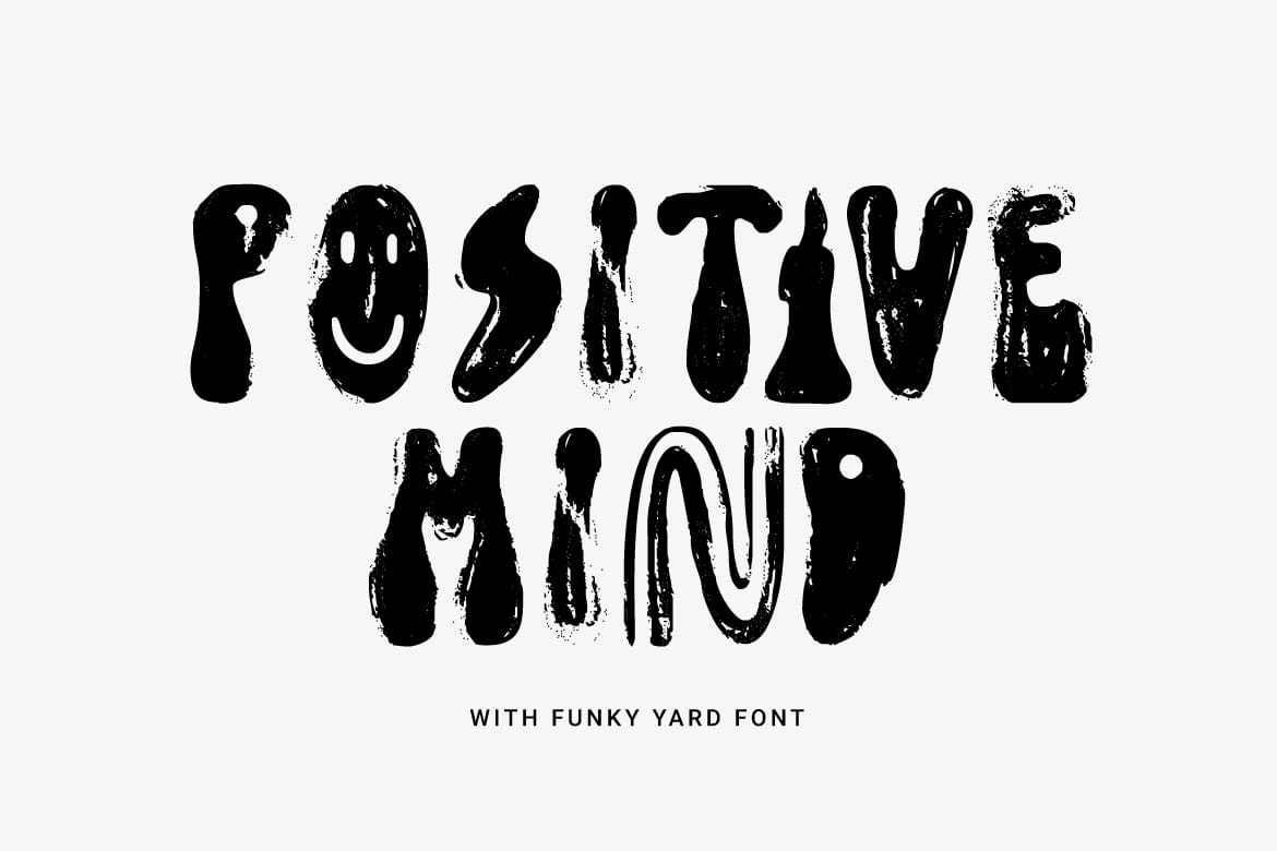 Funky Yard - SVG Groovy Font + Extra