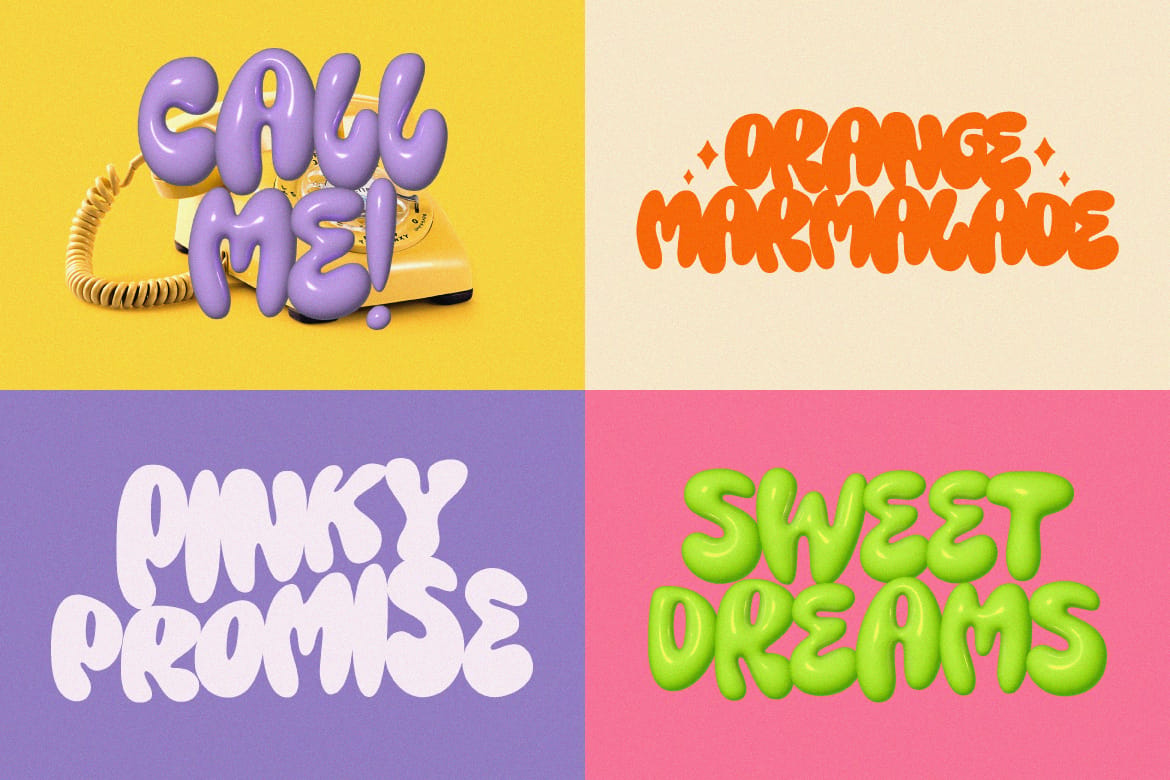 Purple Magic - 3D SVG Font