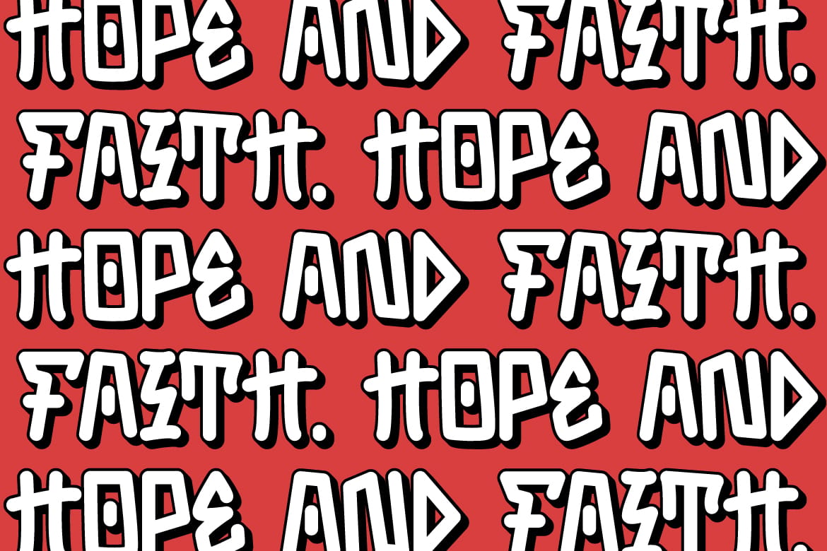 Punk Rotten - Monoline Graffiti Font