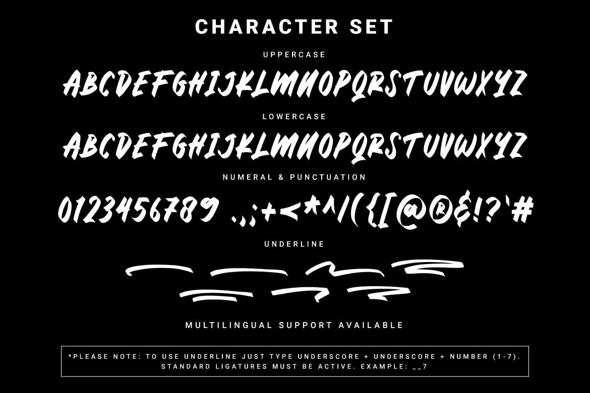 Rising Harder - Brush Font