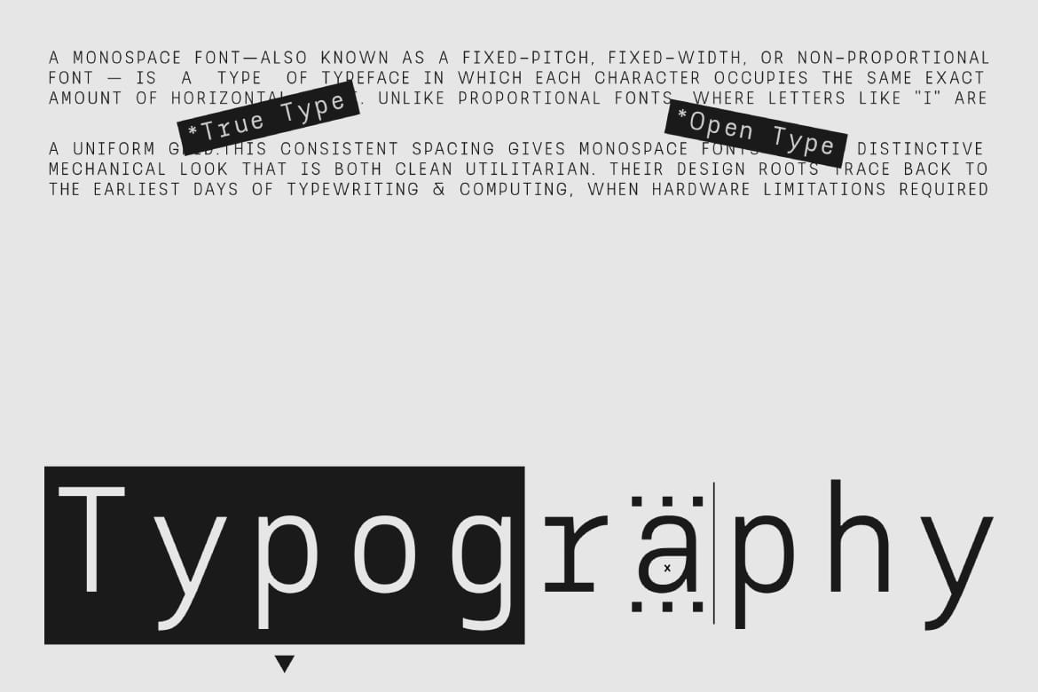 AOT Serial Mono Font