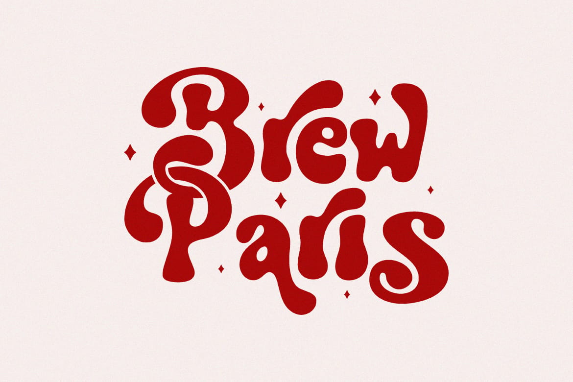 Retro Give - Groovy Display Font