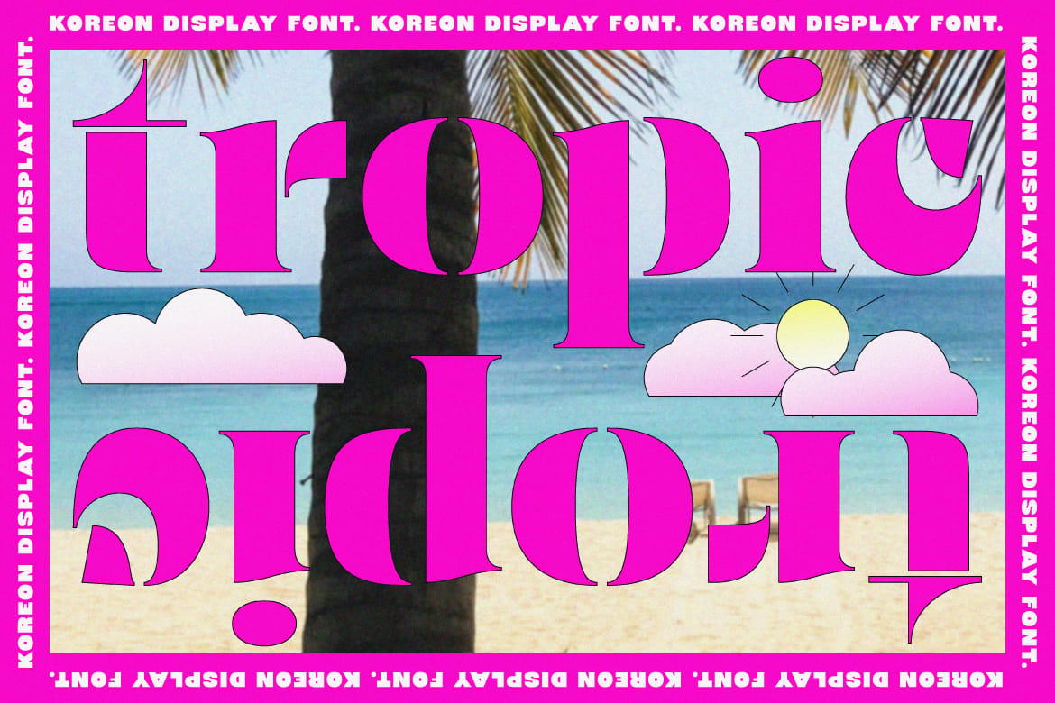 Koreon Display - Stencil Font