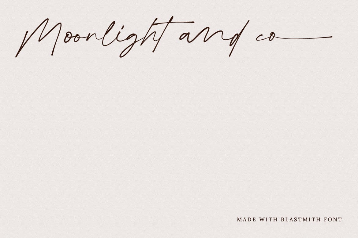 Blastmith - Stylish Signature Font