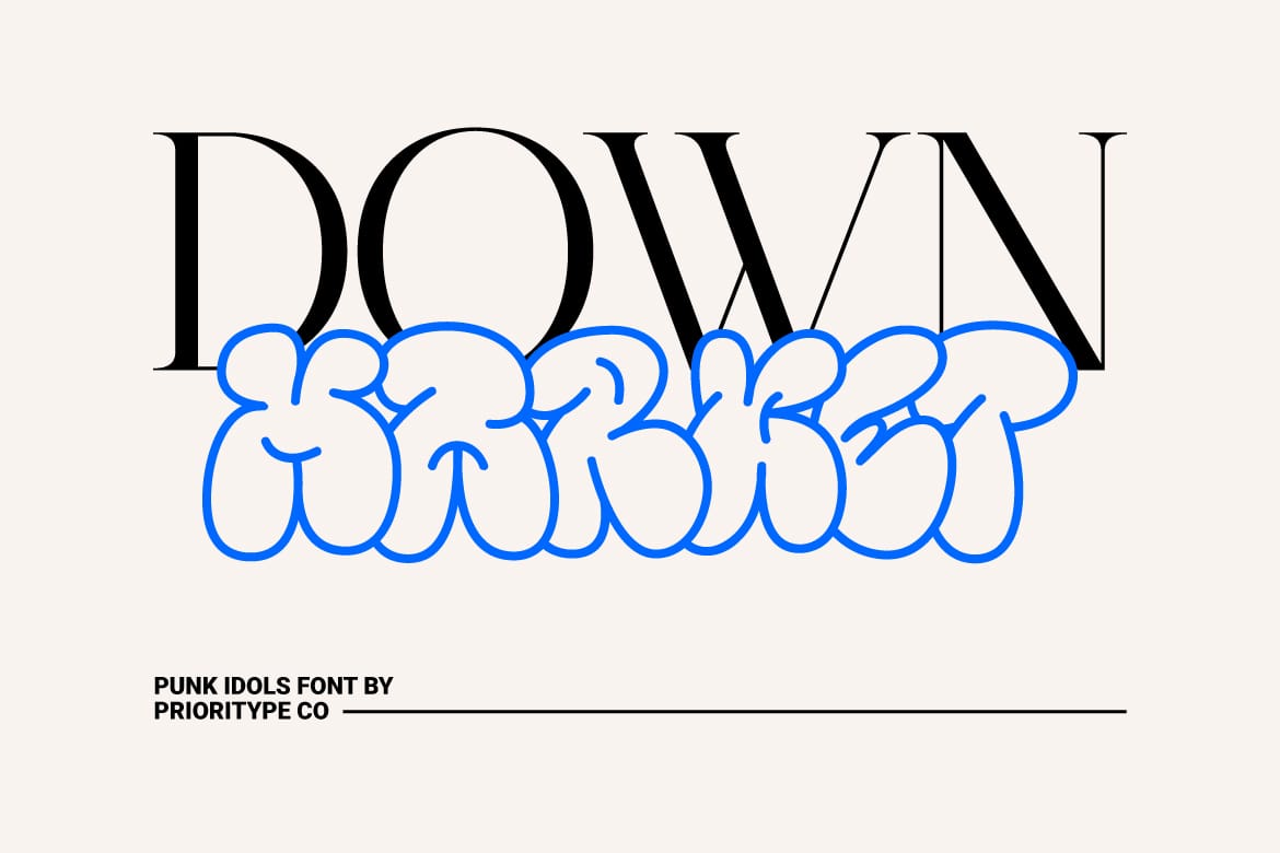 Punk Idols – Serif & Throw Up Font