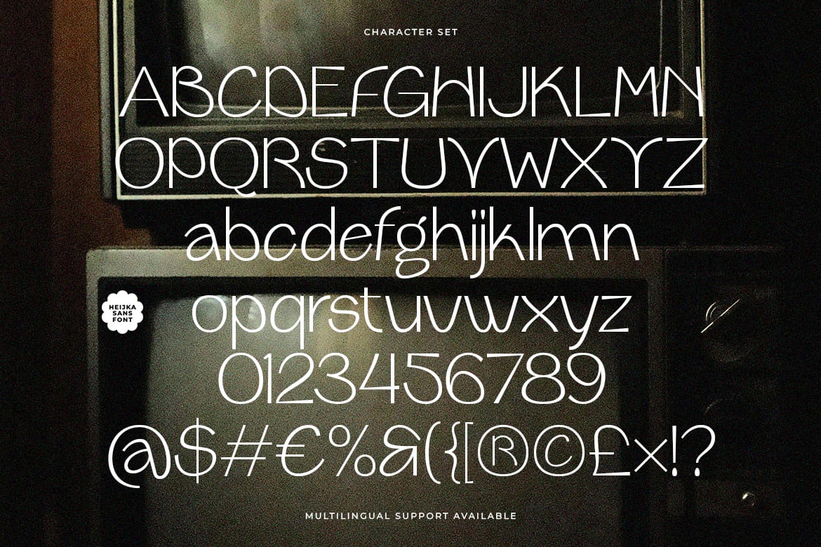 Heijka Sans - Modern Retro Font