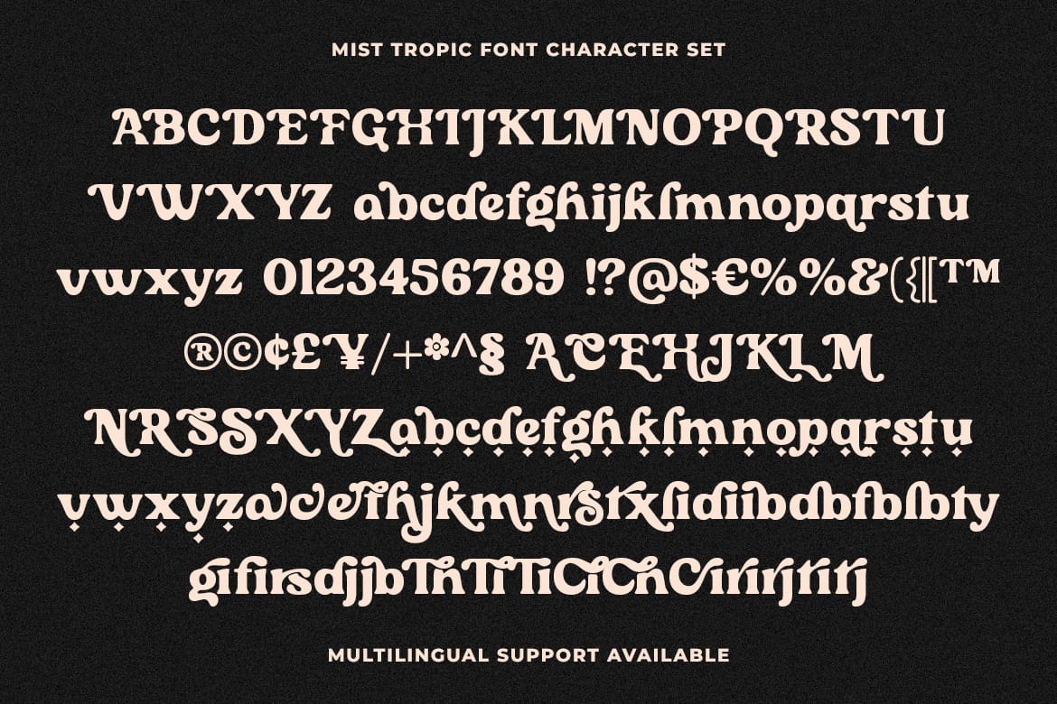 Mist Tropic - Tropic Serif Font