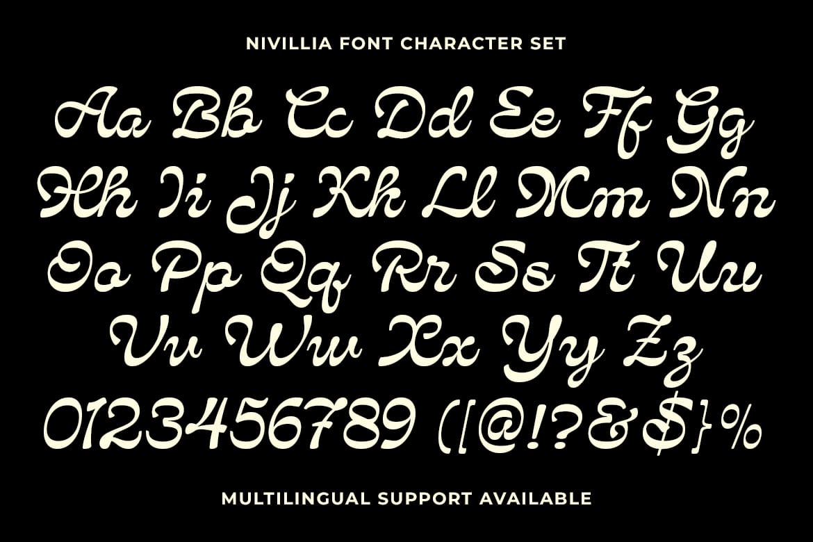 Nivillia - Bold Script Font
