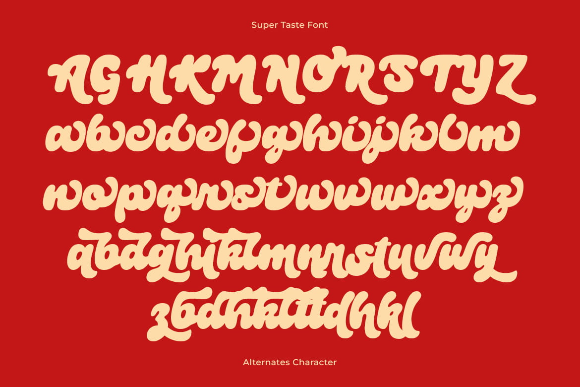 Super Taste - Bold Script Font