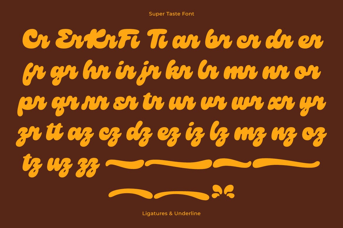 Super Taste - Bold Script Font