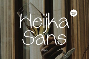 Heijka Sans - Modern Retro Font