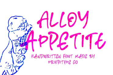 Alloy Appetite – Handwritten Font