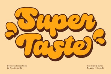 Super Taste - Bold Script Font