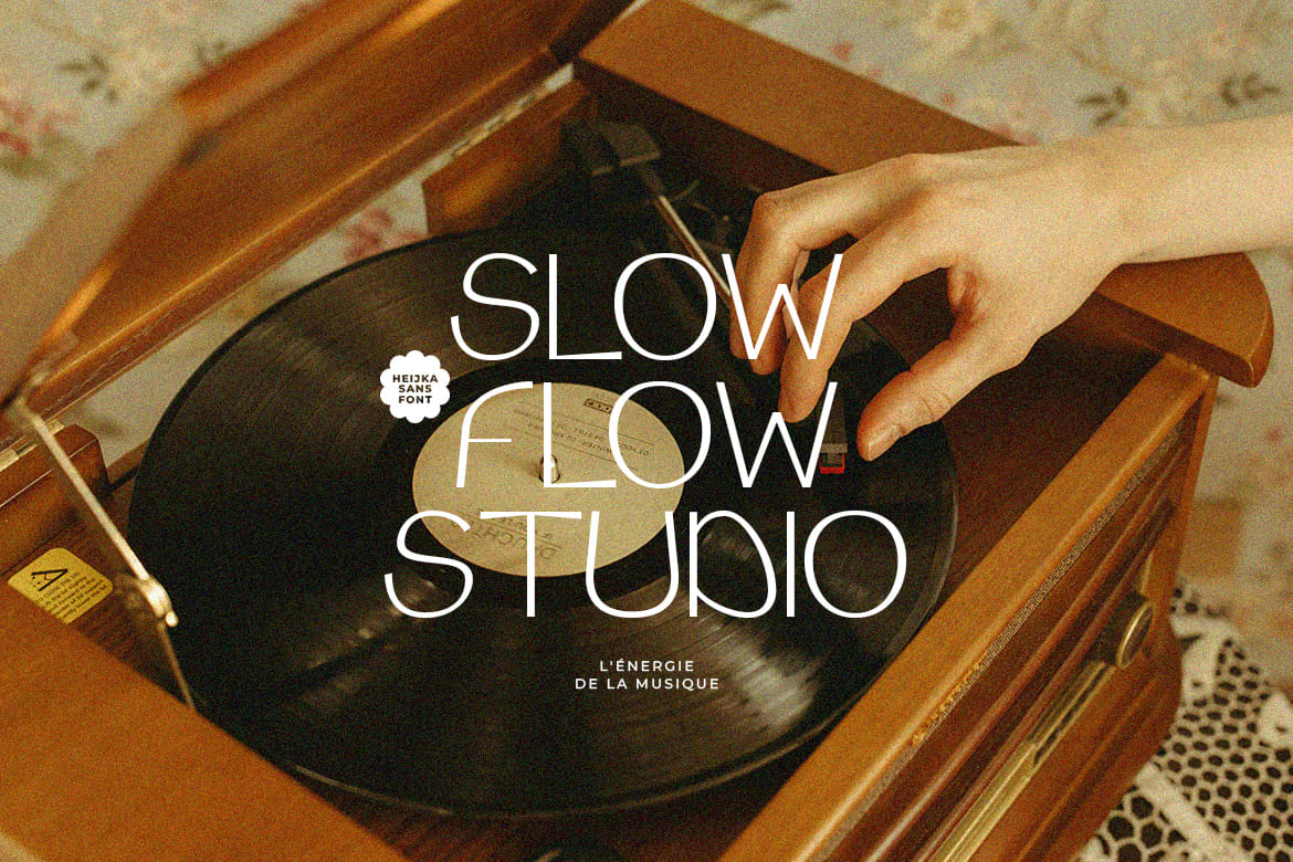 Heijka Sans - Modern Retro Font