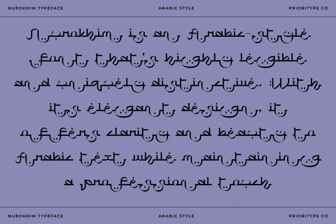 Nurokhim – Arabic Style Font