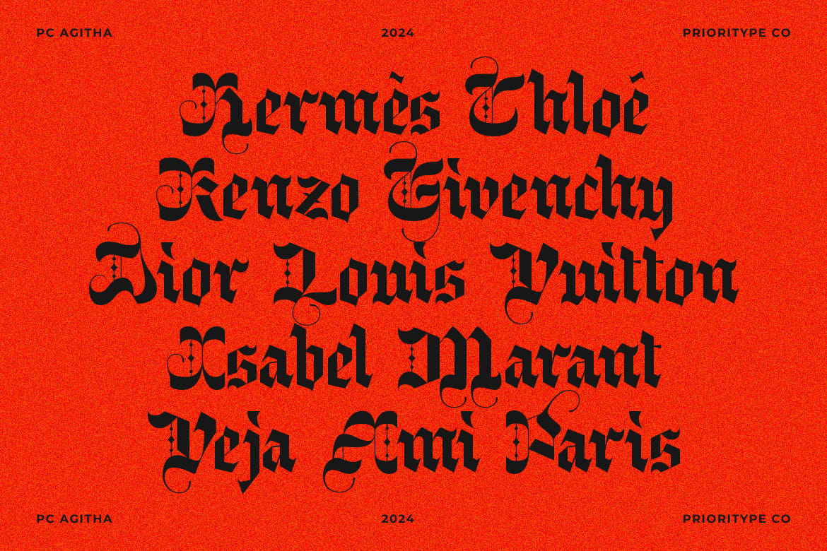 PC Agitha – Modern Blackletter Font